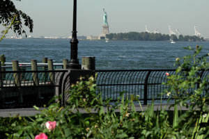 Statue de la Liberty vu de Battery Park
